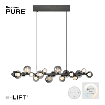 Wisząca lampa E-POPUP czarna przydymiona 2557-15 18xLED 1.8W zmienna barwa