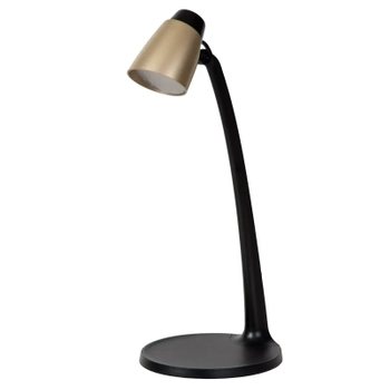 Ledowa lampka biurkowa Ludo 18660/05/02 Lucide LED 4,5W 3000K czarna złota
