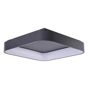 Szara lampa nasufitowa Solvent LED 32W do sypialni smart