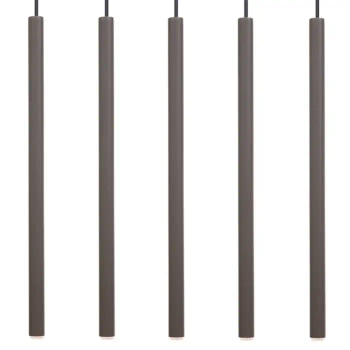 Wisząca lampa metalowa Sopel 5 41457 nad wyspę ciemnoszary