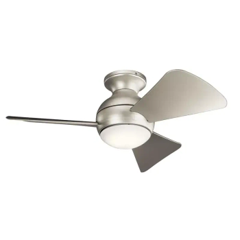 Lampa sufitowa z wentylatorem Sola nikiel KLF-SOLA-34-BN 1xLED 10W 4000K IP23