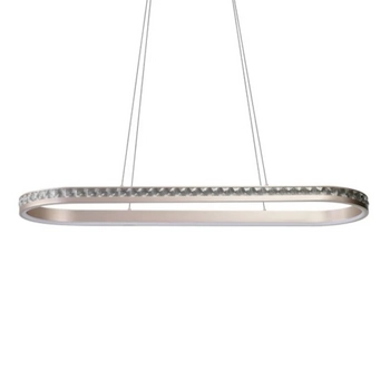 Owalna lampa wisząca CAMELIA różowe złoto AZ6771 1xLED 60W 3000K do jadalni