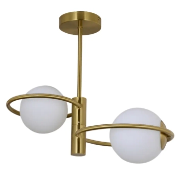 Lampa sufitowa nad stół Dorado LP-002/2C ring kule złoty