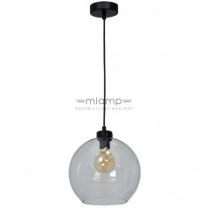 LAMPA wisząca SOFIA MLP6576 Milagro industrialna OPRAWA szklany ZWIS kula ball przezroczysta