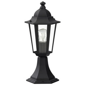 Zewnętrzna lampka ogrodowa VELENCE 8206 latarenka metalowa IP43 czarna