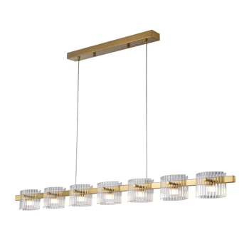 Lampa wisząca geometryczna BACCIO ST-DL8520 złota metalowa szlana LED 21W 3000K 7-punktowa