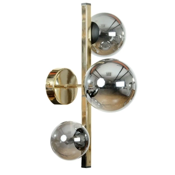 Lustrzany kinkiet do jadalni SERENITY 1215 kule podłużna czarny