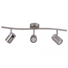 LAMPA sufitowa OLAF 03257 Ideus reflektorowa OPRAWA listwa PLAFON regulowane tuby chrom satyna