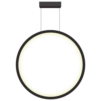 Lampa wisząca MIRROR LP-999/1P L BK Light Prestige LED 50W 3000K IP44 okrągła oprawa łazienkowa zwis czarny