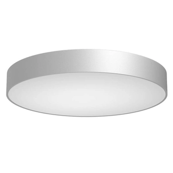 Okrągły plafon Sengo 1297 Shilo koło ring do salonu minimalistyczna srebrna