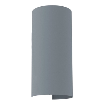 Półokrągła lampa ścienna Velero 8043 z tkaniny do salonu szara