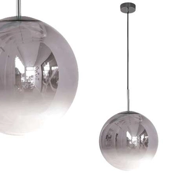 Skandynawska LAMPA wisząca PALLA LP-2844/1P CH Light Prestige loftowa OPRAWA szklany ZWIS kula loft ball srebrna przezroczysta