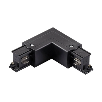 Łącznik kątowy L do szyn 3-fazowych lewy 327857 metalowy czarny