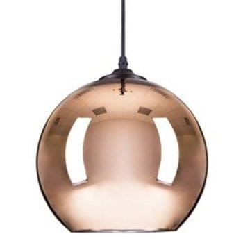 Lampa wisząca do salonu Glow ST-9021 COPPER Step kulista mirror miedziana