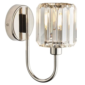 Kryształowy naścienny kinkiet Berenice 104109 glamour nikiel