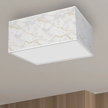 Nowoczesny plafon abażurowy SENSO MLP7303 Milagro nad łóżko biały