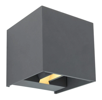 Zewnętrzny kinkiet Veronika 34168 kostka LED 6W grafitowa