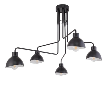 Sufitowa lampa salonowa Holi industrial pająk czarny