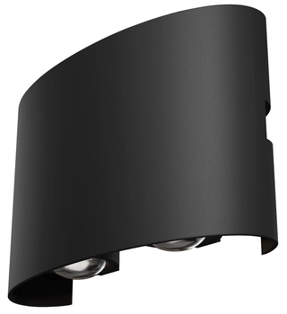 Ledowy kinkiet zewnętrzny Strato O417WL-L4B3K LED 4W 3000K czarny