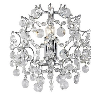 Ścienna lampa glamour Sofiero 106541 z kryształkami salon chrom