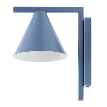 Geometryczna lampa ścienna FORM 1108C16 Aldex do sypialni niebieski