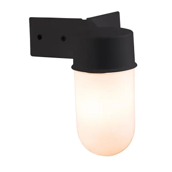 Narożna lampa elewacyjna WARE EL-40088 ściemnialna IP44 biała czarna