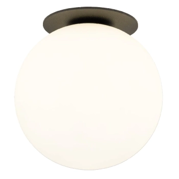 Sufitowa lampa podtynkowa Vos 1 10963 opalowa kula czarny