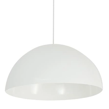 Wisząca lampa do jadalni Hemisphere Super 10696 Nowodvorski kopuła biała