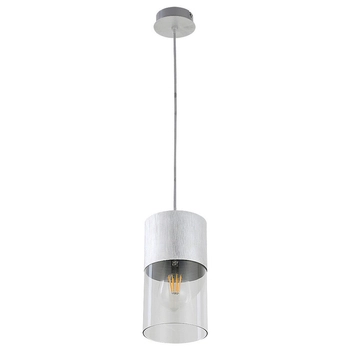 Wisząca lampa szklana Zelkova 3154 zwis nad wyspę do kuchni aluminium