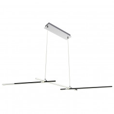 LAMPA wisząca THASOS A0021-330 Candellux geometryczna OPRAWA listwy LED 23W 4000K metalowe chrom