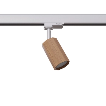 Lampa sufitowa do systemu 3-fazowego ZEKE MYL.00186 biała drewniana