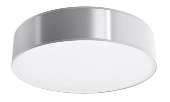Abażurowy plafon SL.0918 okrągły minimalistyczny szary