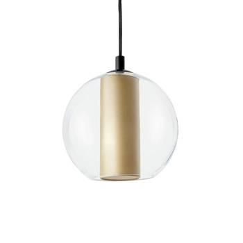 Kulista lampa wisząca MERIDA 11095107 szampańska tuba nad stół