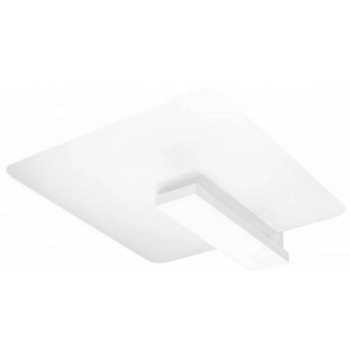 Plafon kwadratowy Lappo SL.1093 Sollux drewno szkło biały