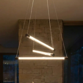 Lampa wisząca nowoczesna sticks nad stół PALOS LED 29W 3000K AZ6777 metalowa czarna