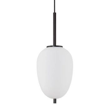 Sypialniana lampa wisząca Marc LE42723 nad łóżko łezka kropla biała czarna