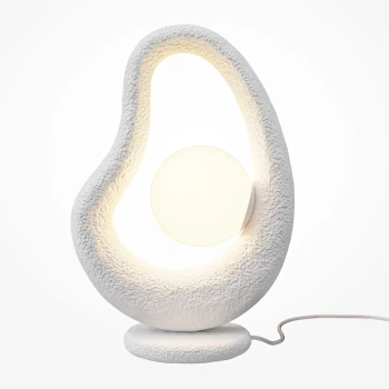 Nocna lampa do sypialni Opus MOD380TL-01W kula biała