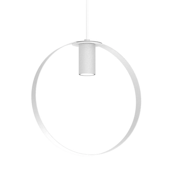 Lampa wisząca ring ORTIGA 5150 Shilo do salonu metalowa biała