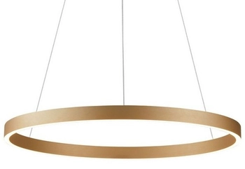 Zwisowa ledowa lampa Andrea AZ5099 50W ring złota 