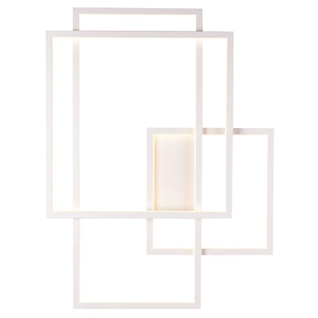 Modernistyczna ścienna lampa GEOMETRIC W0234 LED 45W 3000K metal biała