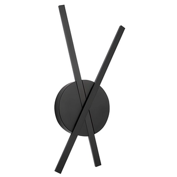 Ścienna lampa salonowa Temuco minimalistyczna LED 18W 3000K czarna