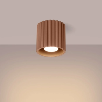 Ryflowana tuba sufitowa AURA mocca SL.1804 GU10 metalowa