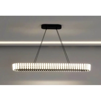 Metalowa lampa wisząca Klavia CGKLAVIA-90-LONG COPEL LED 115W 3000K do salonu czarna