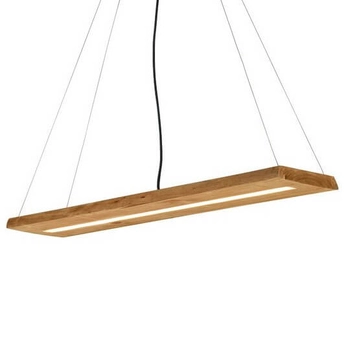 Wisząca lampa prostokątna BRAD 323710130 LED 27W 3000K drewniany