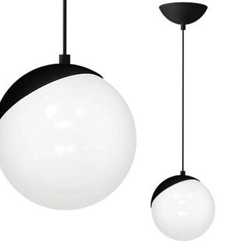 LAMPA wisząca SFERA MLP5739 Milagro szklana OPRAWA loftowy ZWIS kula ball biała