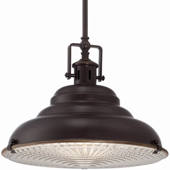 Wisząca lampa loftowa QZ-EASTVALE-P-M metalowa retro brąz