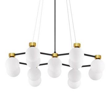 Wisząca lampa molekułowa CAMINOS LE44544 złoty czarny biały