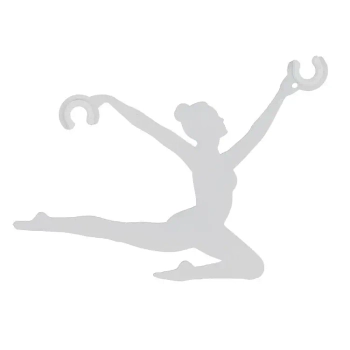 Regulujący przewody uchwyt BALLERINA 11800 metalowy biały