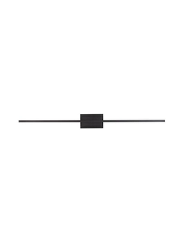 Minimalistyczna lampa ścienna HIDALGO LE42863 LED 28,5W czarna