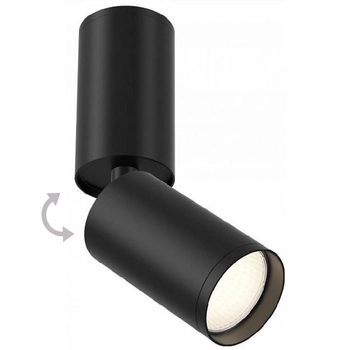 Sufitowa LAMPA plafon FOCUS S  C051CL-01B Maytoni metalowa OPRAWA kinkiet tuba regulowana czarna
